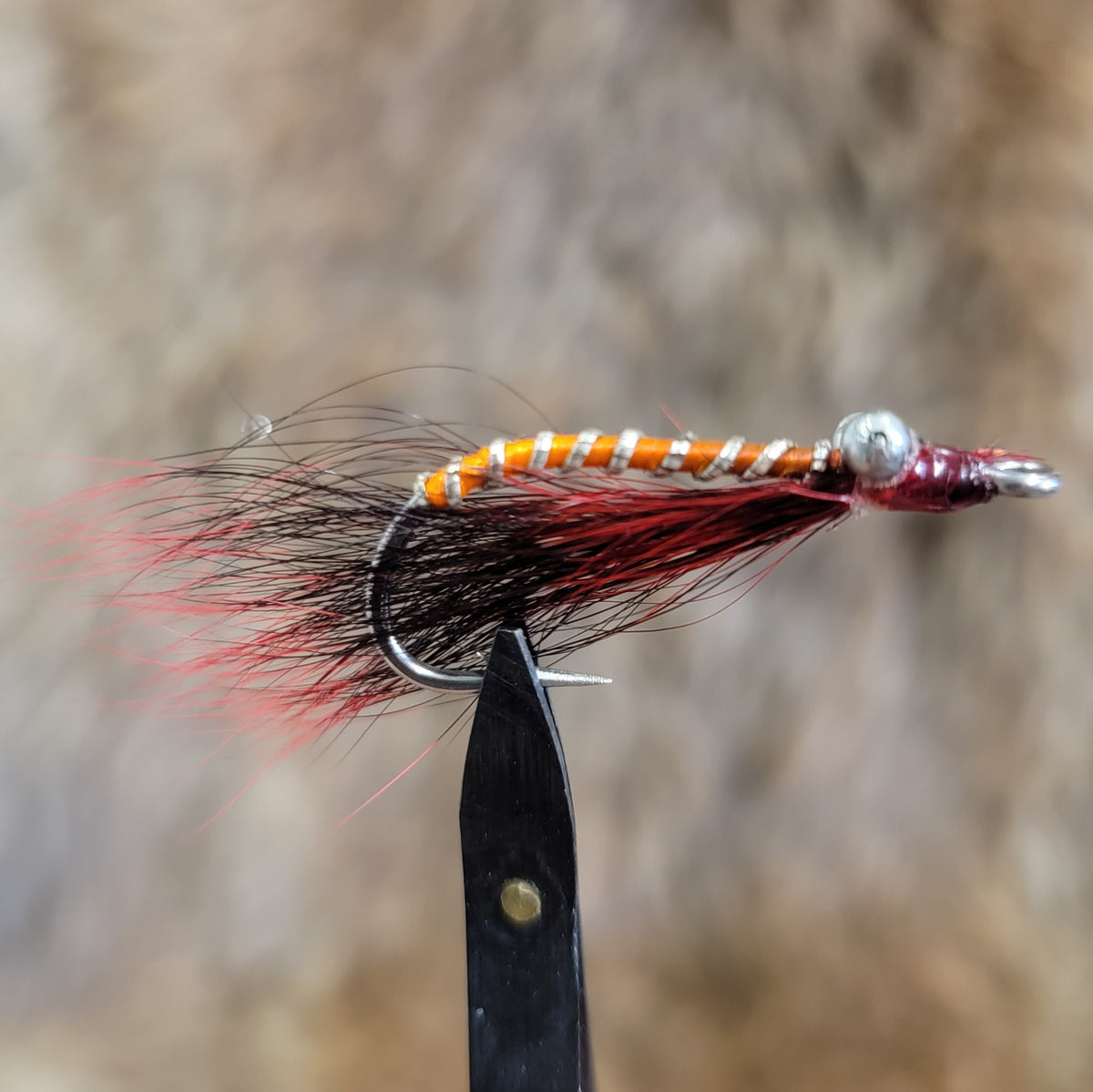 Lot De 3 Mouches Clouser Minnow 1/0 - Marron/Orange - Pêche Mouche Eau Salée Et Douce