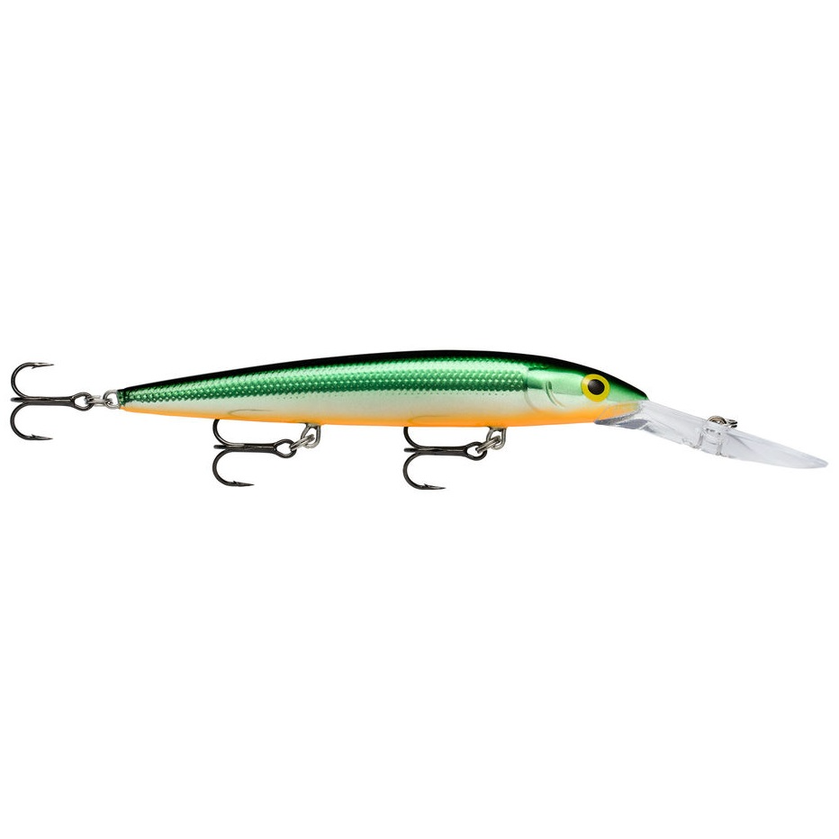 Rapala Husky Jerk 08 Fishing Lure - Pink Clown Color, Slow Sinking Minnow Bait