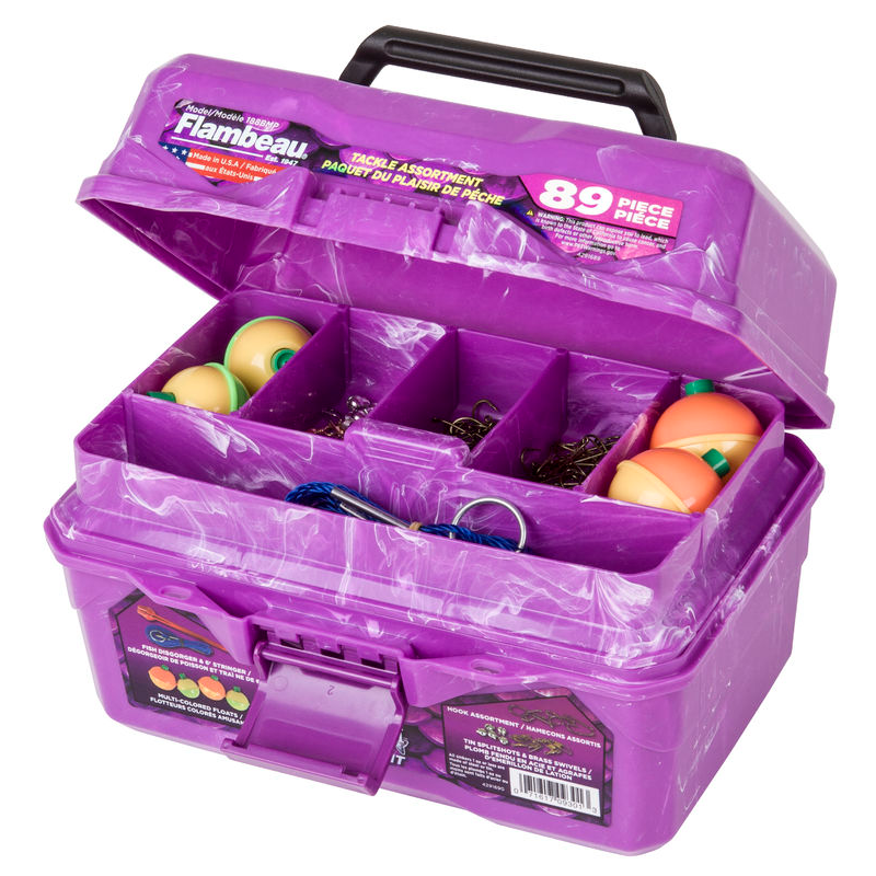 Big Mouth Tackle Box Kit Purple Swirl Hunted Treasures