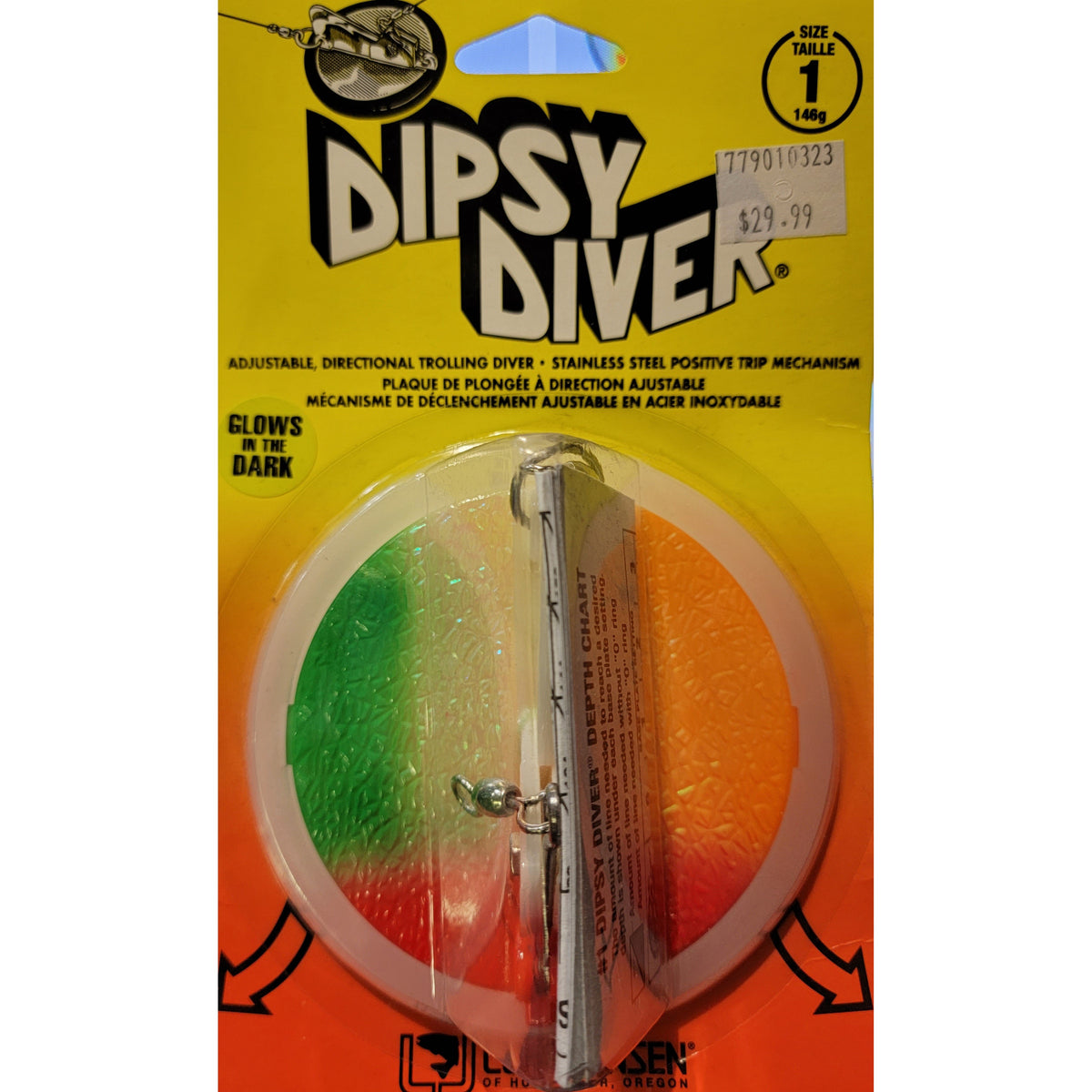Plongeur De Pêche Luhr Jensen Dipsy Diver Taille 1 Vert - Occasion USA