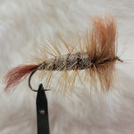 Salmon Bomber - Brown Tail, Natural Body with Brown Hackle