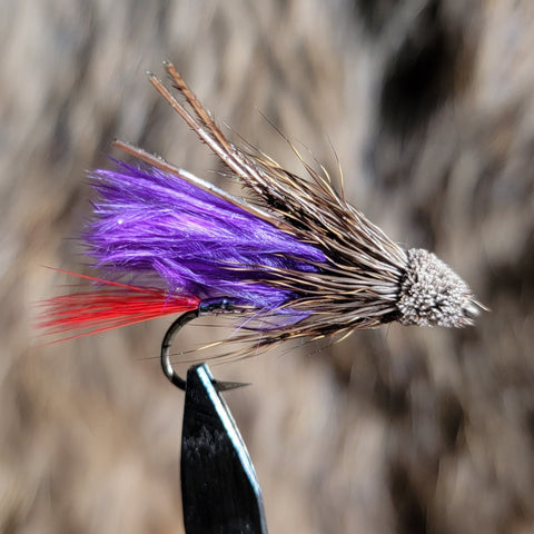Purple Marabou Muddler Streamer