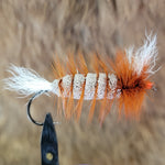 Salmon Bomber - Brown Body, White Split Wing