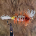 Salmon Bomber - Brown Hackle, Colored Butt