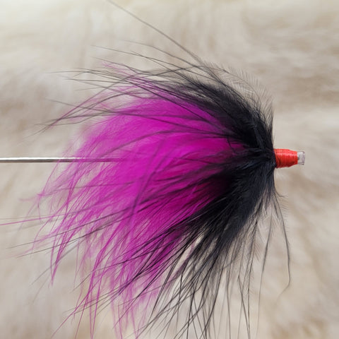 Marabou Tube Fly - Black/Fuchsia