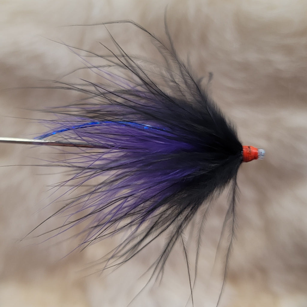 Marabou Tube Fly Black/Purple – Hunted Treasures