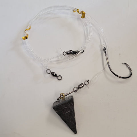 Striped Bass Rig with Pyramid Sinker