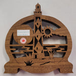 Handcrafted Wooden Lighthouse Clock