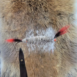Salmon Bomber -  Grizzly, Red/Black Wing & Tail
