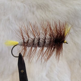 Salmon Bomber - Brown Body, Yellow Wing & Tail