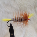 Salmon Bomber - Brown Body, Yellow Wing & Tail