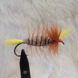 Salmon Bomber - Brown Body, Yellow Wing & Tail