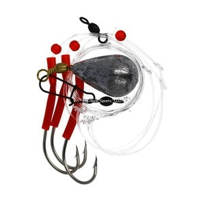 Lazer Striped Bass Rig with Tubing and Bell Sinker