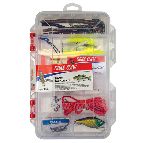Assorted Bass Tackle Kit, 64 Pieces