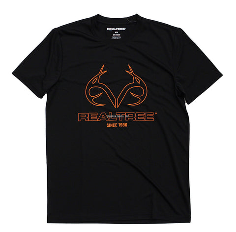 Men's Realtree Hunting Cotton T-Shirt Black