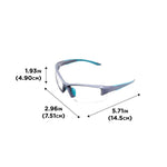 Girls With Guns Assure Protective Safety Glasses & Earmuffs Combo Set, Gray/Teal/Black
