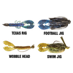 Muscle Back Craw 4" (7 Pack)
