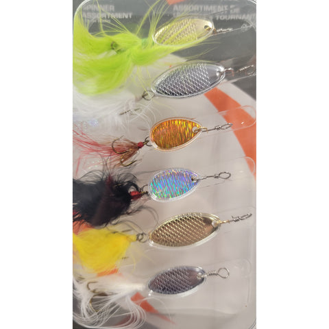 Lunker Lite Spinner Assortment Kit - 6 Spinners with Dressed Hooks