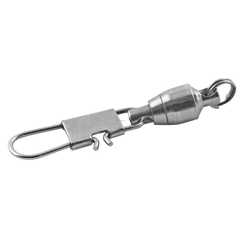 Ball Bearing Swivel with Interlock Snap Nickel