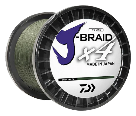 J-Braid X4 Braided Line - Dark Green