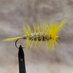 Salmon Bomber - Yellow Hackle, Wing & Tail