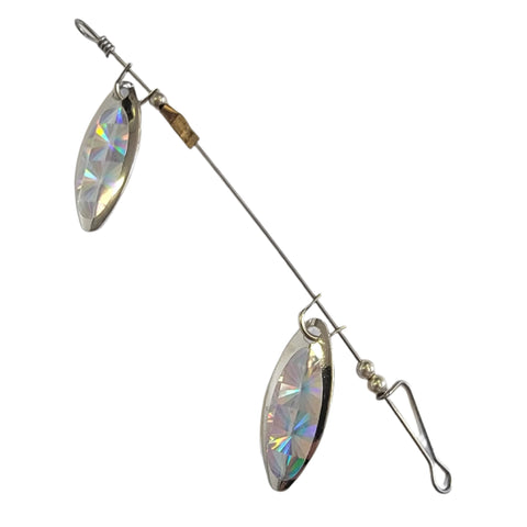 Double Willow Leaf, Silver Hex, 2 Pack