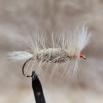 Salmon Bomber - Natural Body, White Hackle/Tail/Wing