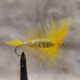 Salmon Bomber - Yellow Hackle, Wing & Tail