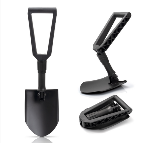 23" Foldable Shovel, Heavy Duty Carbon Shovel