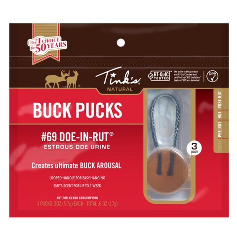 Tink's® #69 Doe-In-Rut Buck Pucks