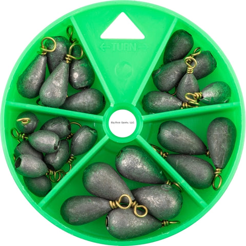 Bass Casting Sinker Selector 27 Pieces