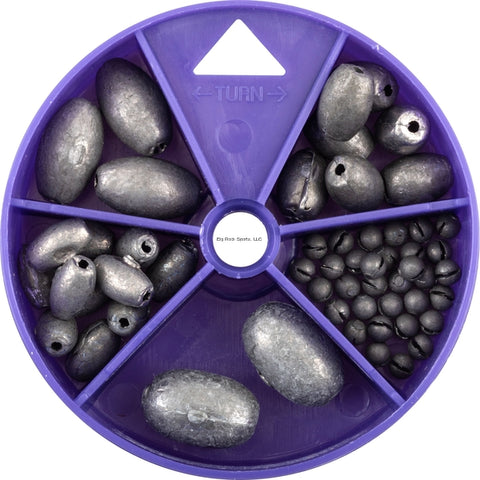 Egg and Split-Shot Sinker 55Pc Dial Box Selector