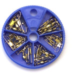 Barrel Swivels with Safety Snap Assortment - Brass