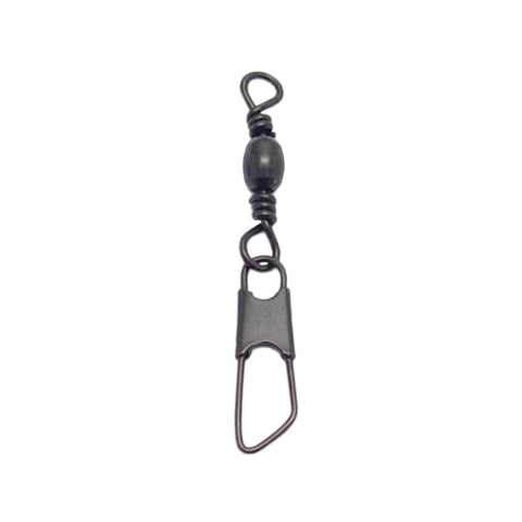 Barrel Swivels with Safety Snaps - Black