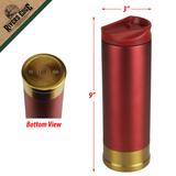 12GA Shotgun Shell 18oz Stainless Steel Travel Mug