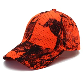 Blaze Orange Camo Mossy Oak Cap