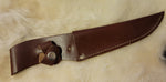 11.5" Brown Leather Knife Sheath