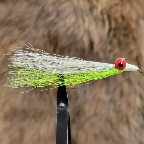 Clouser Minnow - Chartreuse/White