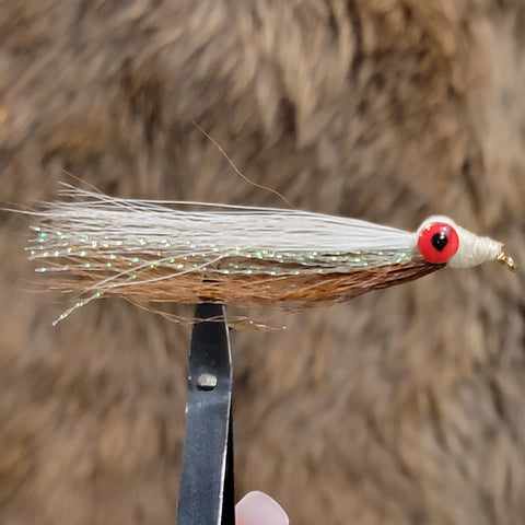 Clouser Minnow - Brown/White