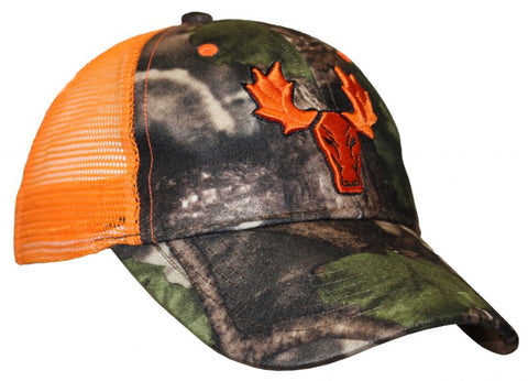 Trucker Cap with Moose Embroidery