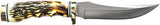 Golden Spike Rat Tail Tang Fixed Blade Knife