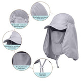 Cap with Removable Face and Neck Cover