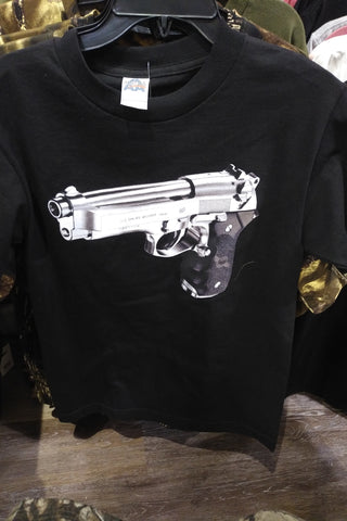 Black Beretta Gun T-Shirt