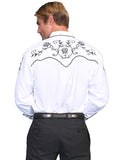 Floral Yoke Embroidery Shirt