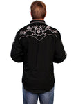 Floral Yoke Embroidery Shirt