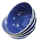 Deluxe 24-Piece Enamel Tableware Set
