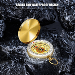 Golden Brass Compass