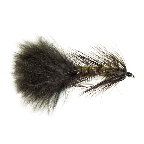 Dark Olive/Black Woolly Bugger