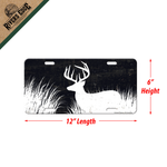 Deer Silhouette Vanity License Plate