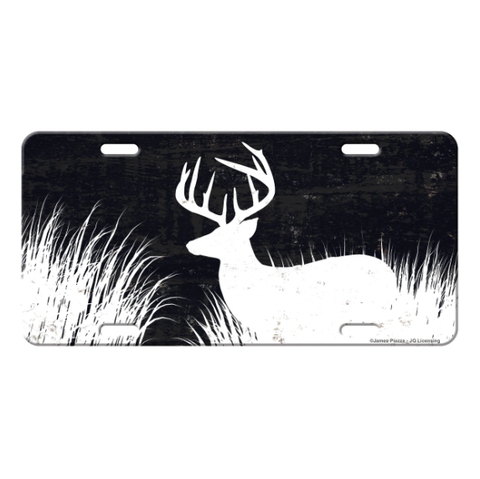 Deer Silhouette Vanity License Plate